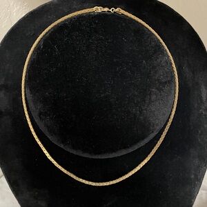Vintage Monet Herringbone Necklace 15”